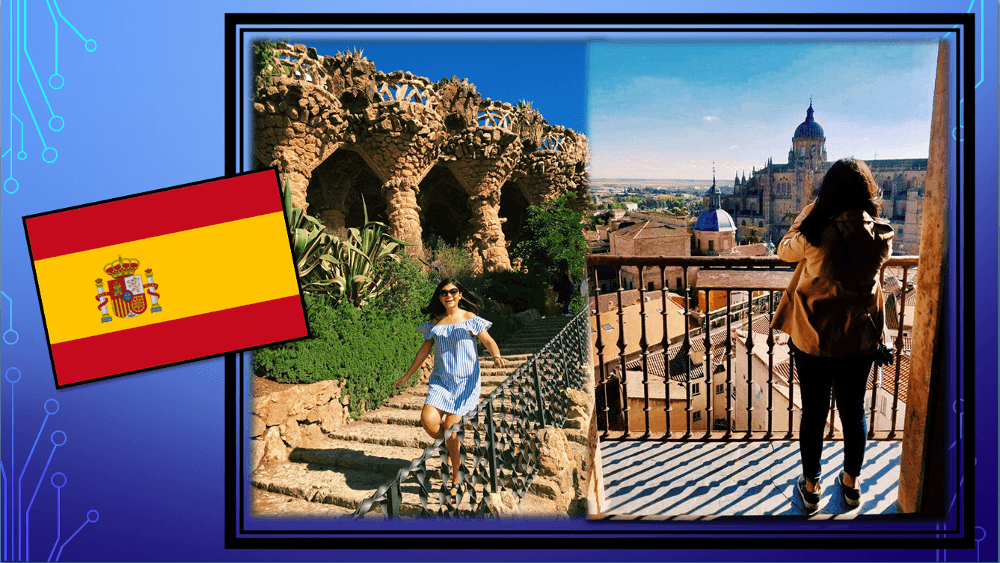 Selin E. in Barcelona and in Salamanca, Spain