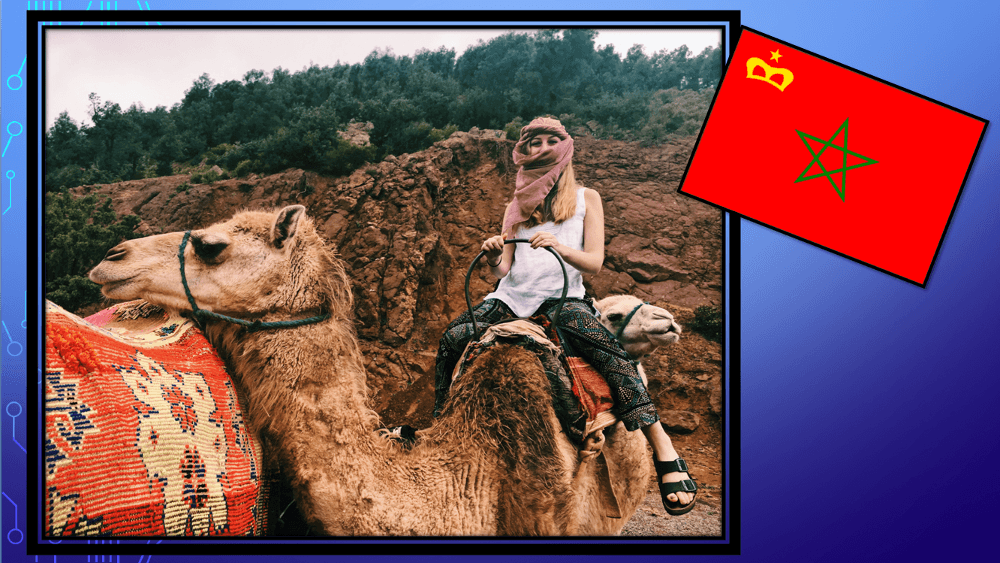 Sarah P. in Marrakech, Morocco.