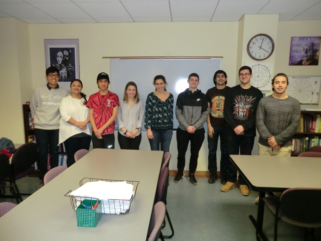 Dr. Pamela Harris lead a group of students working on a problem on Invisible Lattice Points.7