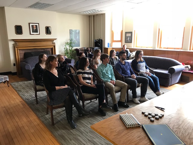 Group awaiting ceremony