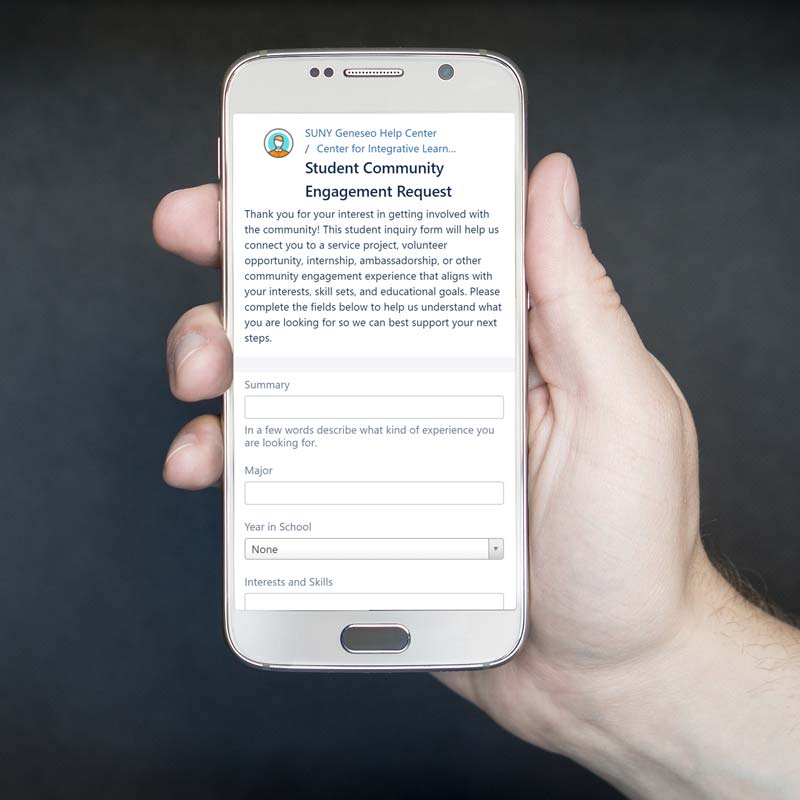 Engage Geneseo student form