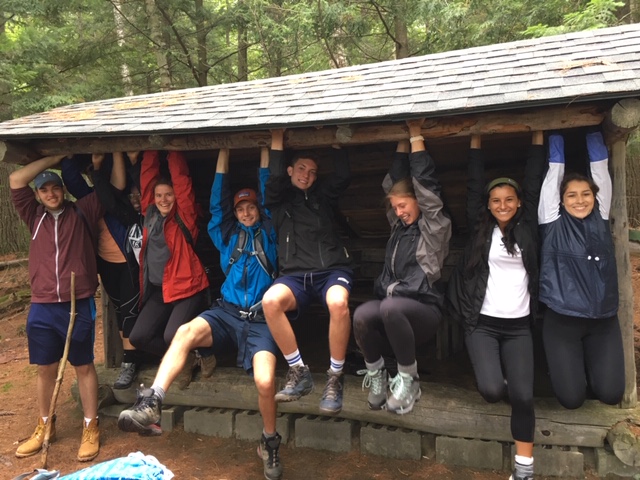 Students on the Adirondack Experience course
