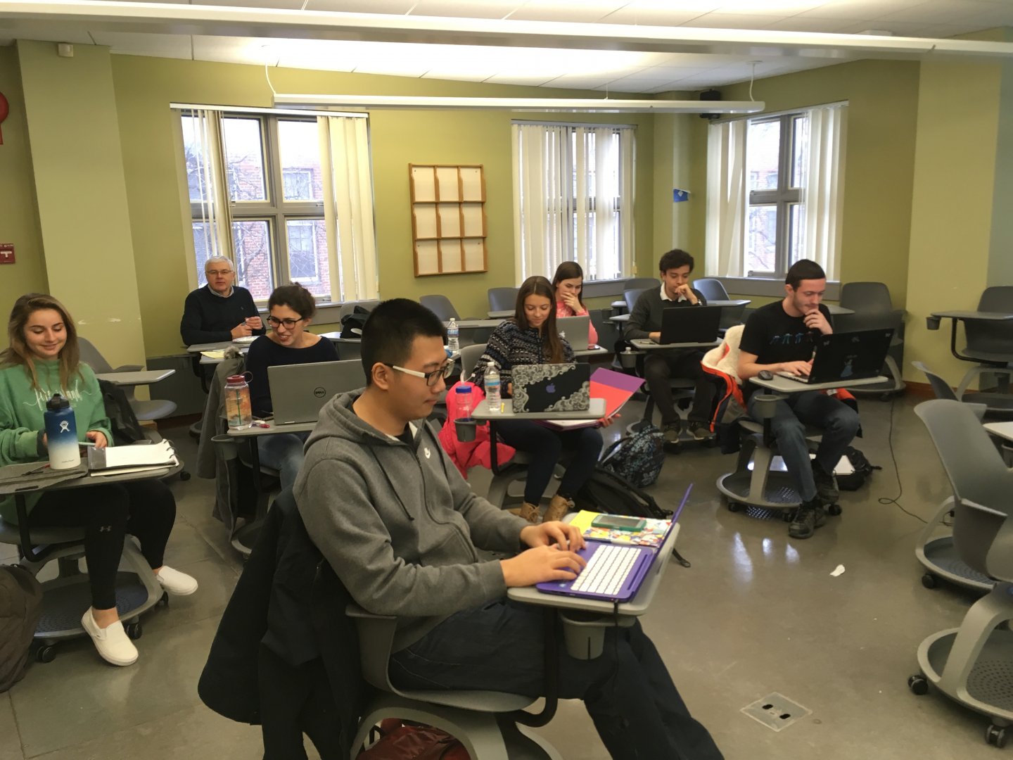 Dr. Elizabeth Cherry lead a group of students working on modeling the dynamics of the heart.