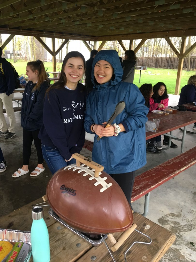 PRISM Math Club: Two students posing for a photo
