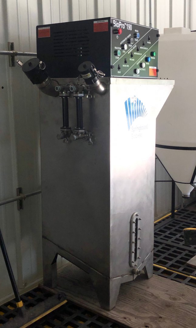 Solar heaters on the roof of the eBarn.