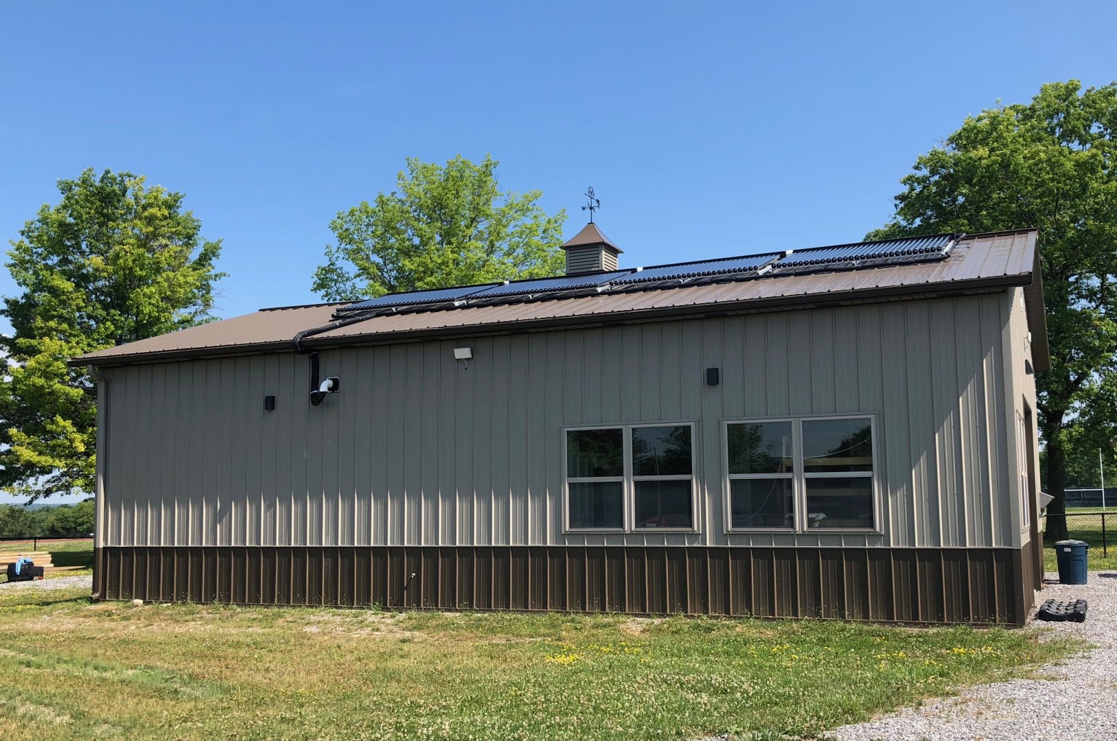 The south side of the eBarn