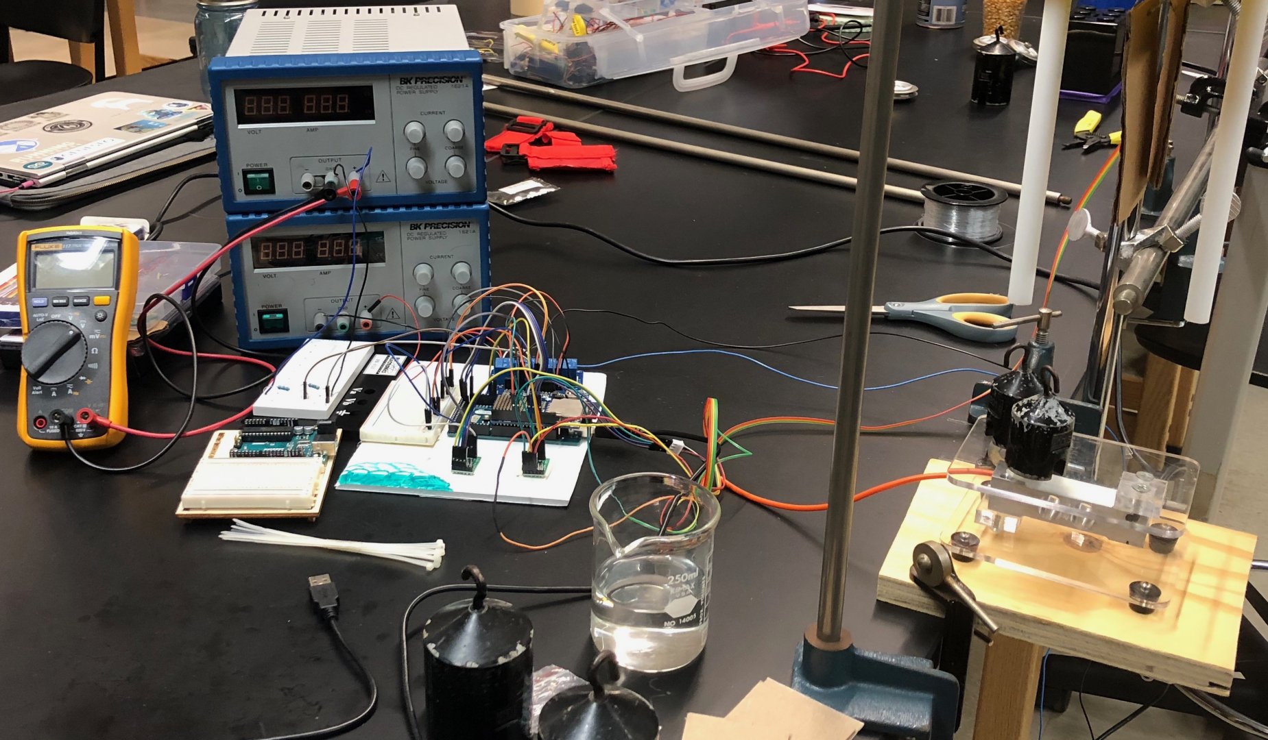 Wiring for the new battery lift system.