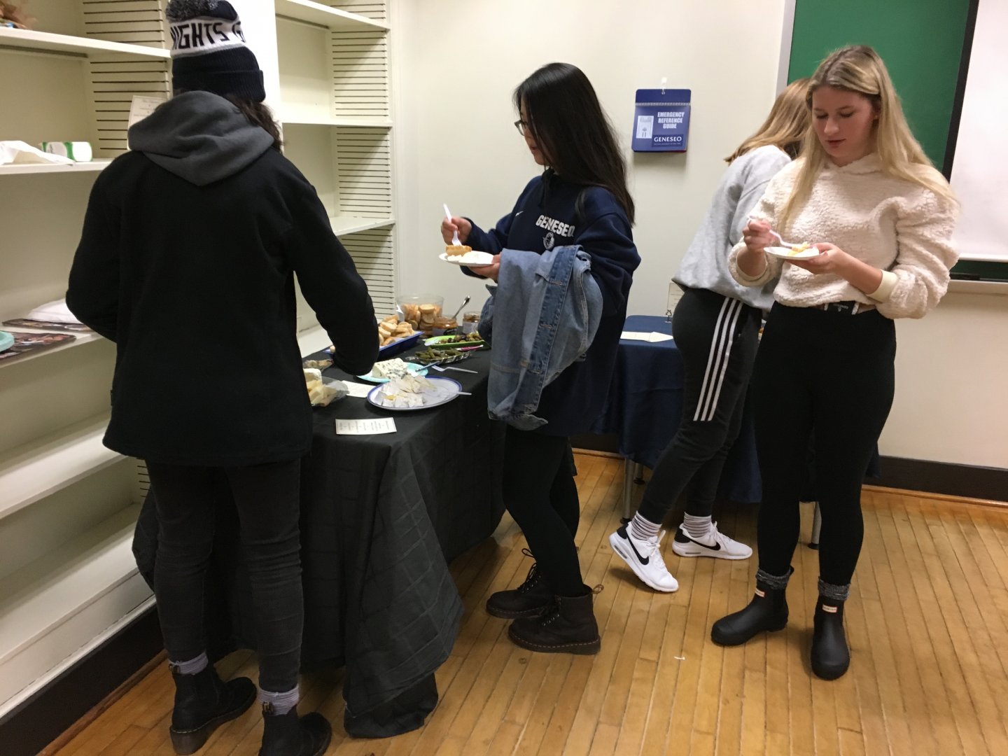 Trying some French food