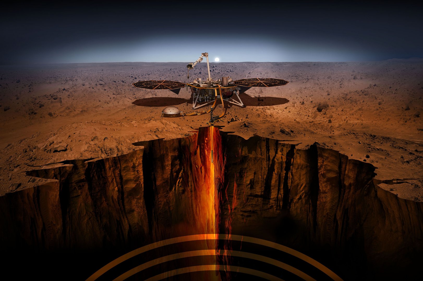 Instight Lander on Mars