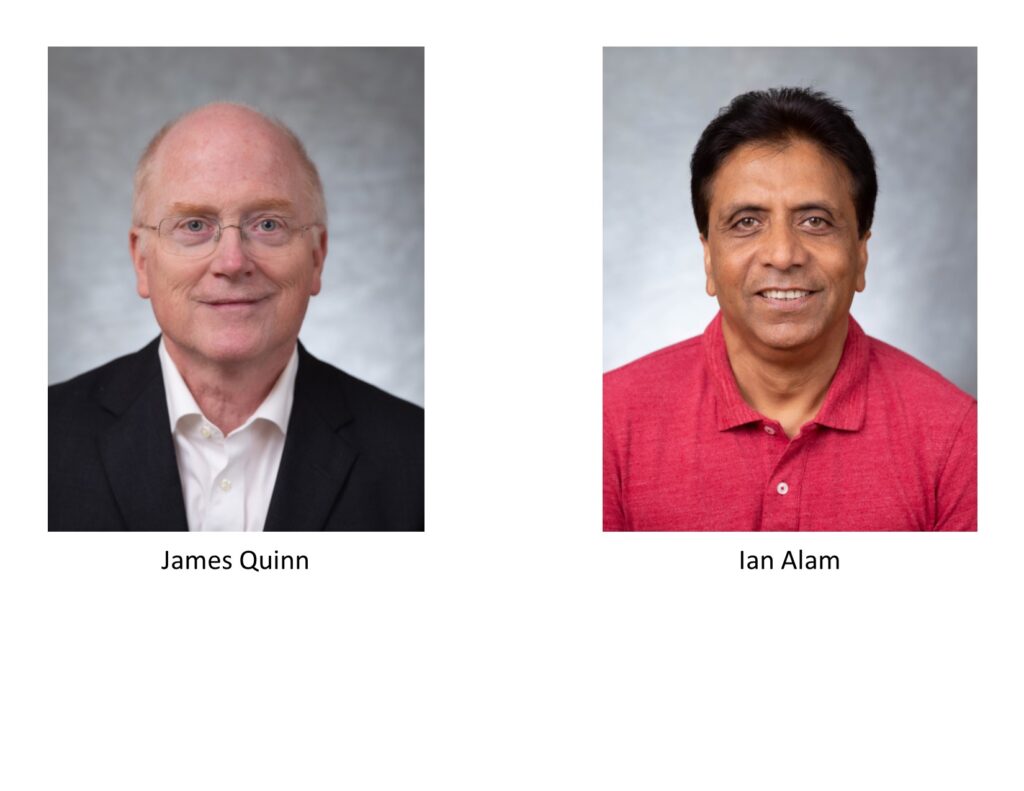 Photos of James Quinn and Ian Alam