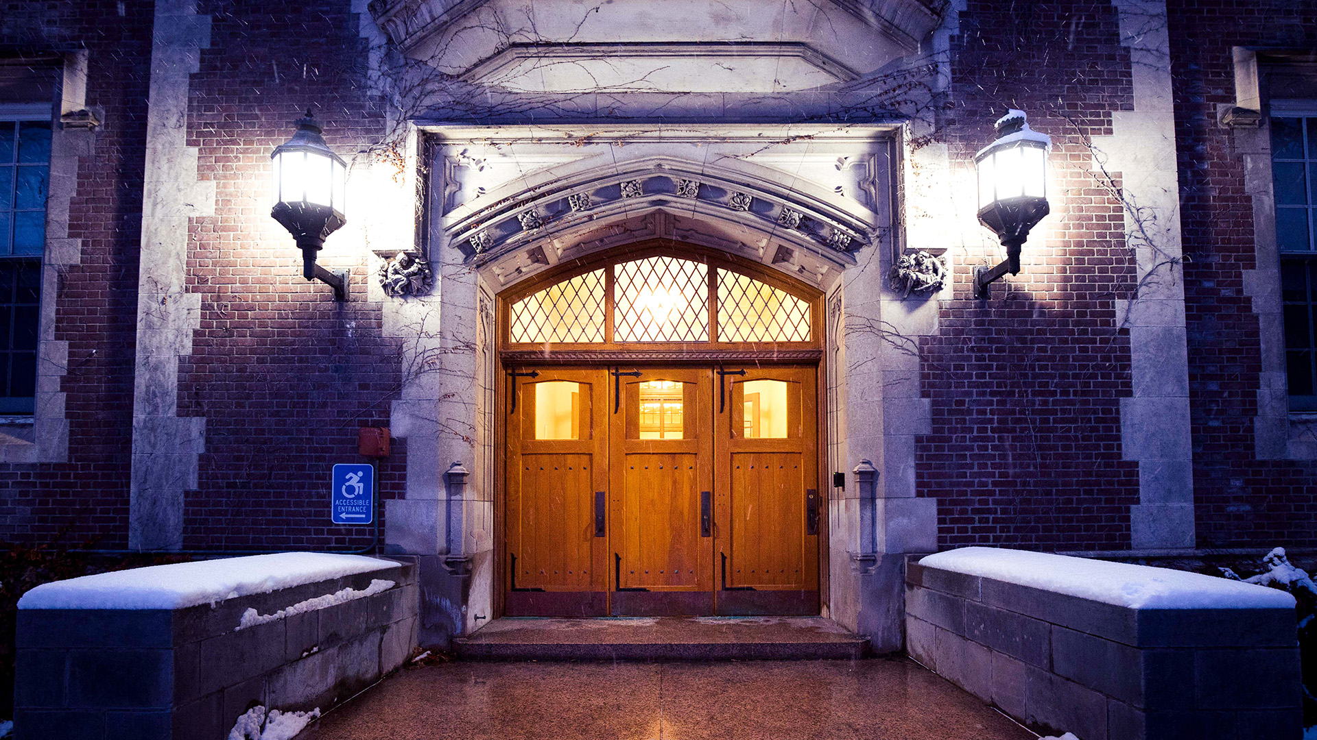 Welles Hall entrance