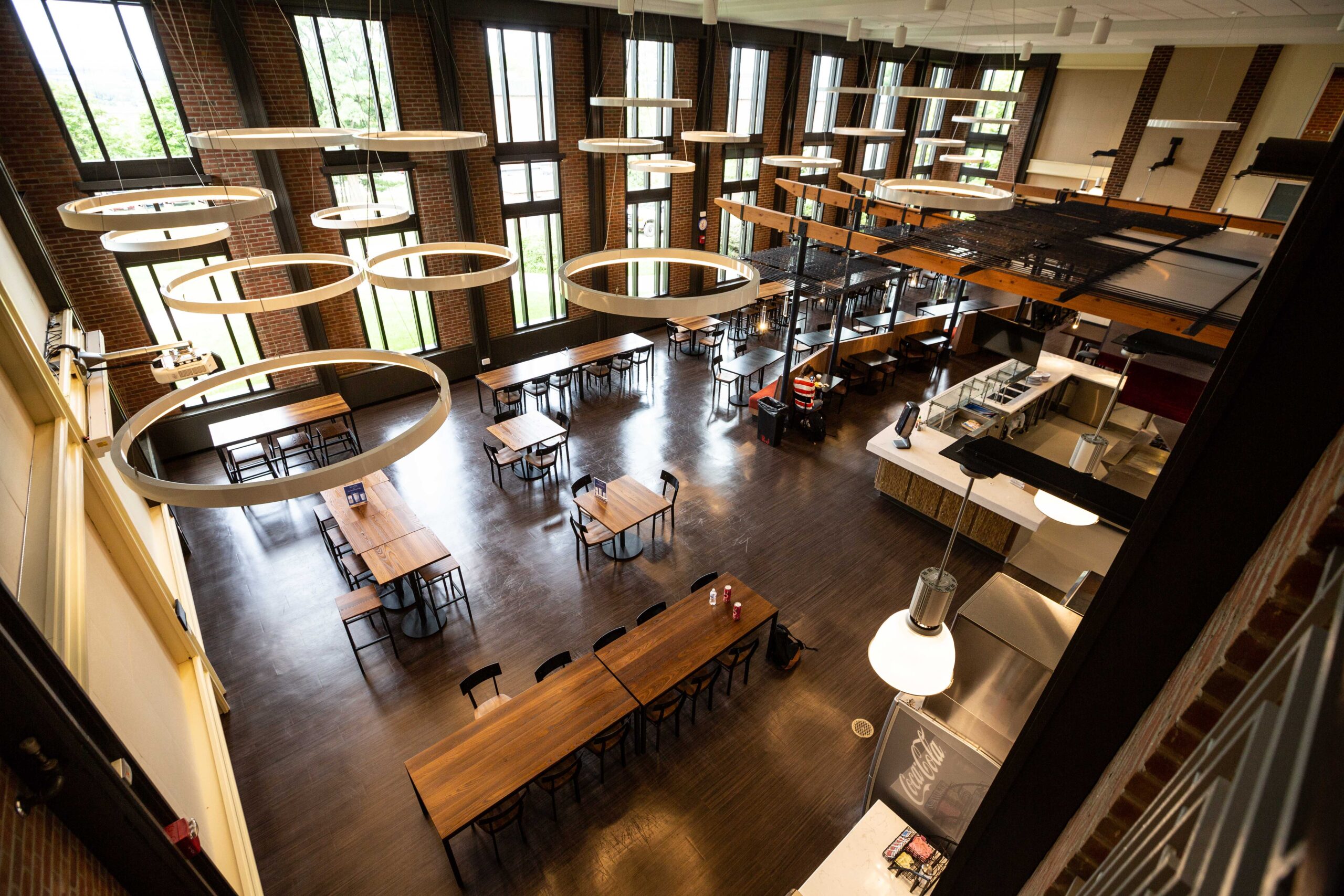 A photo of the main room at Red Jacket Dining Complex in 2018. 