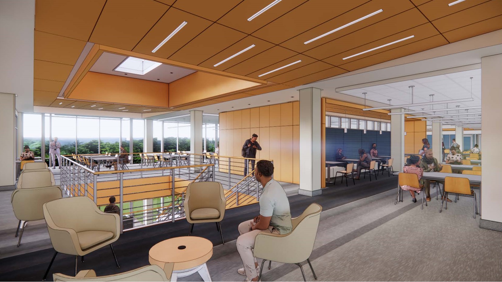 Milne Architectural Rendering Upper Level Open Stairs