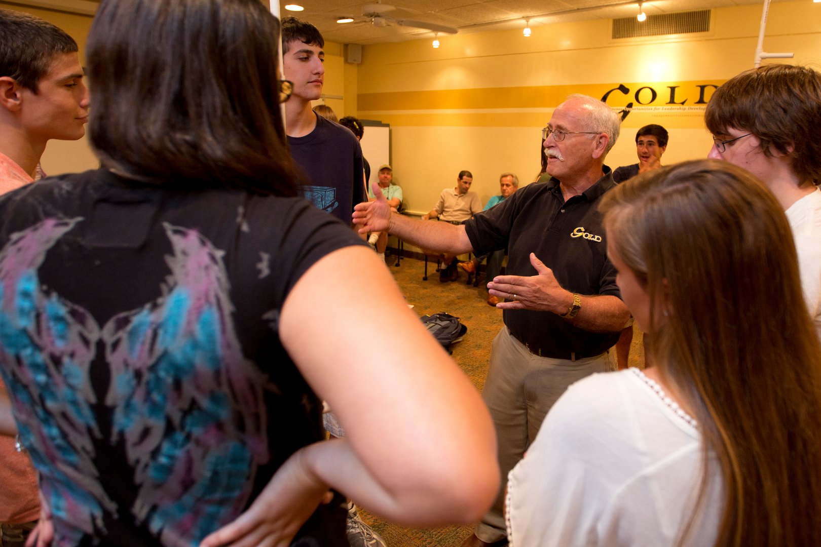 Dr. Tom Matthews with Students