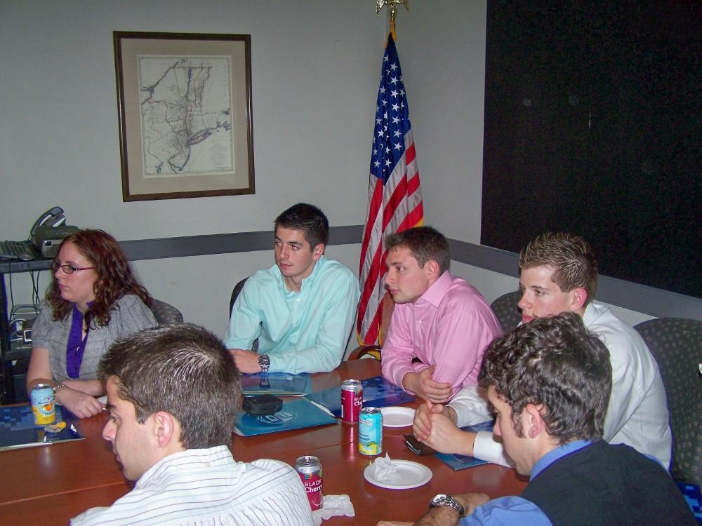 people sitting at a table 