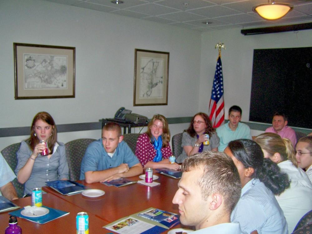 people sitting at a table 