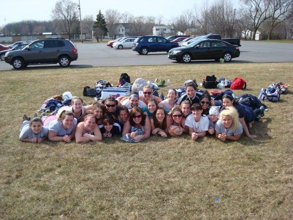 Geneseo players posing together, circa May 2016.