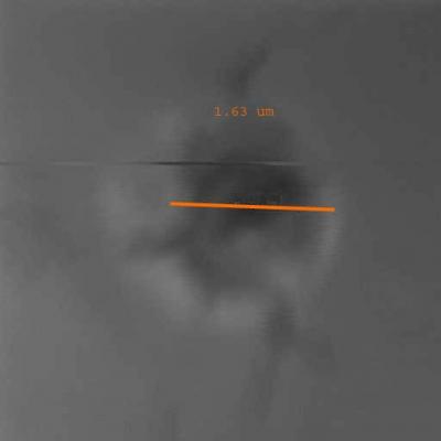 Photo of etchin after 20 minutes