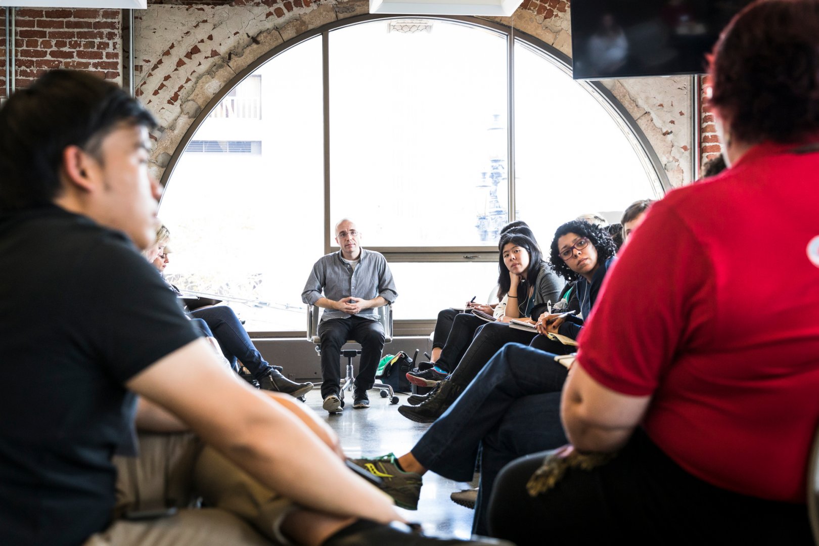 Group of people talking