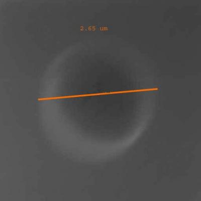 photo of etching after 35 minutes