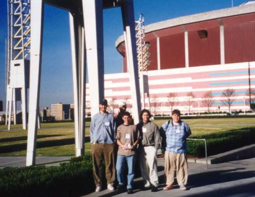 Group of four students