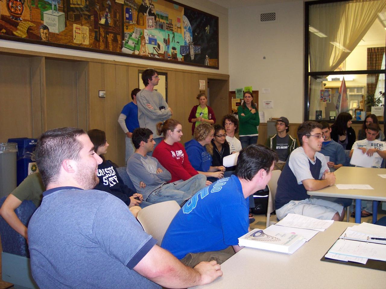 PRISM Math Club: Student stand at ahead of class