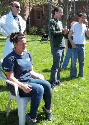 participants standing around