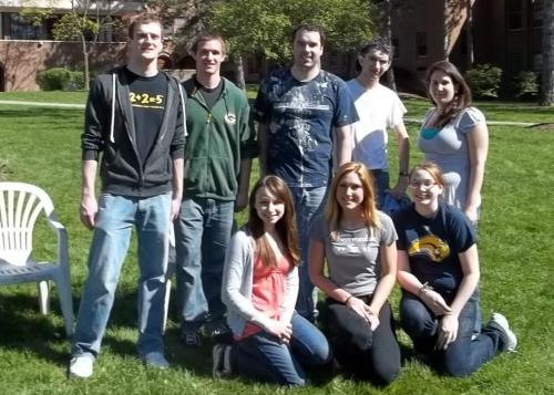 seven student participants posing