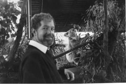 Dennis Showers and a Koala, in Australia