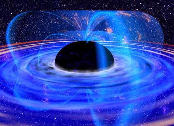 Artistic representation of a black hole
