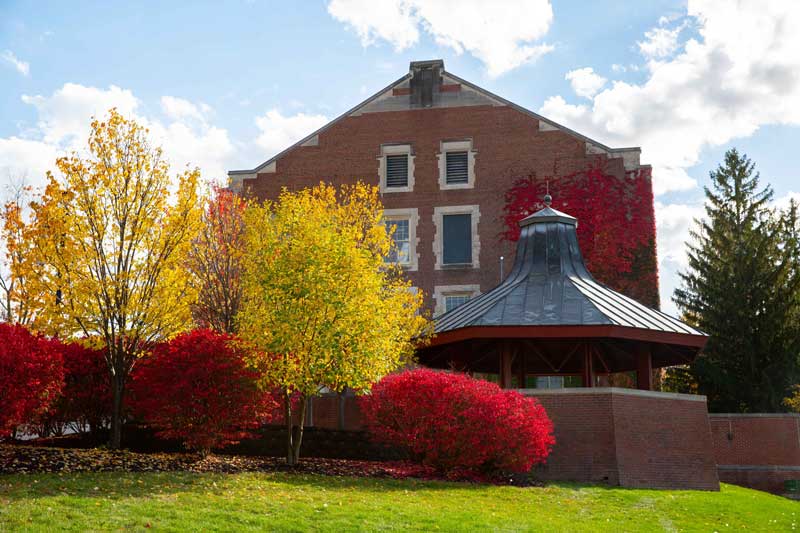 gazebo in autumn