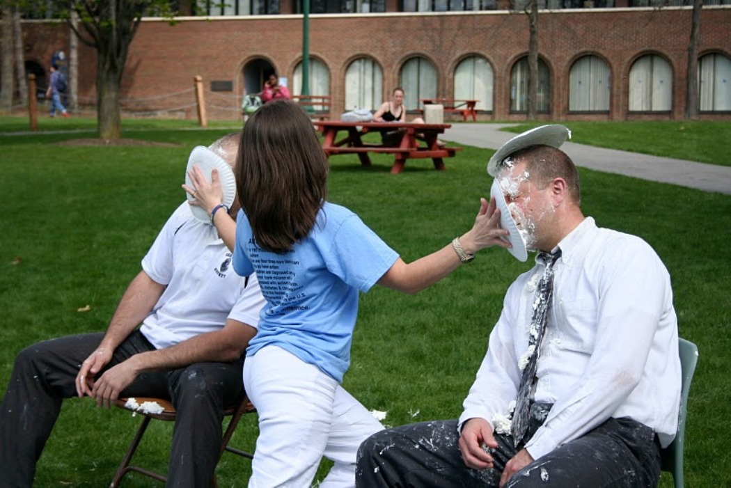 Pi in the face for autism event: more teachers brace for a pie in the face