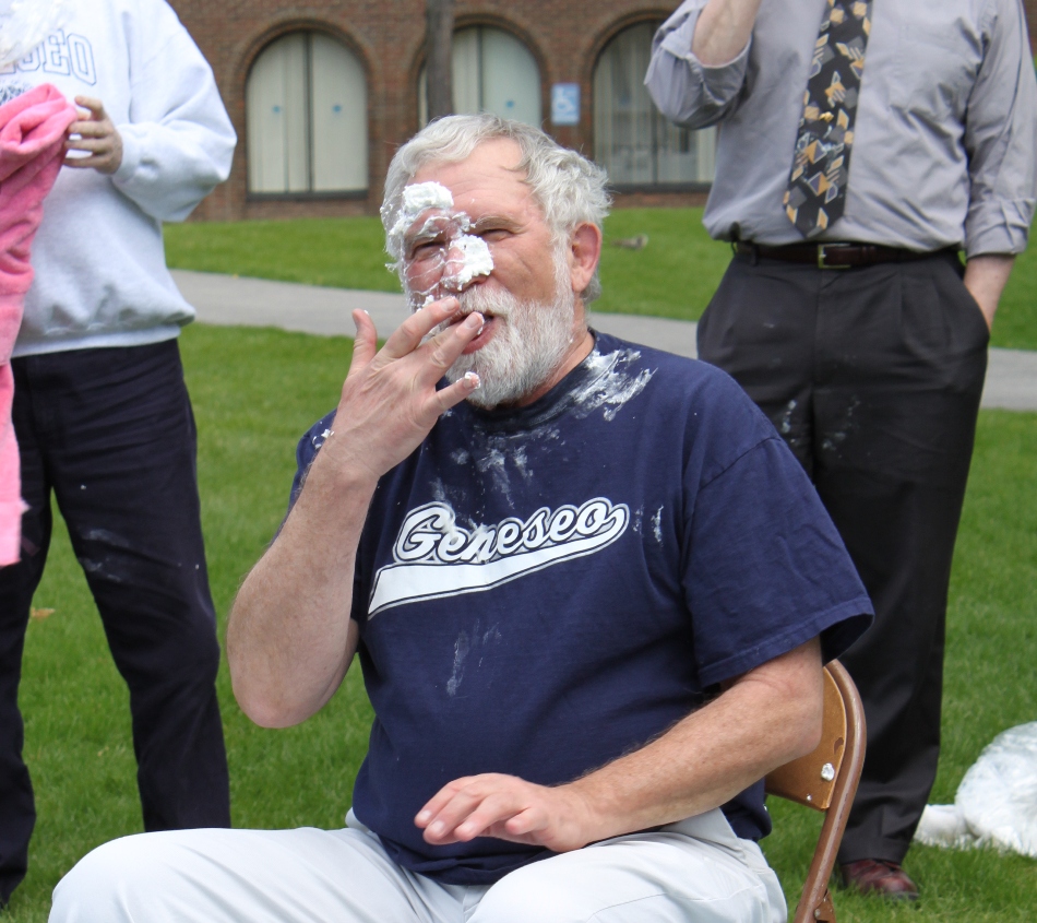 gary towsley being pied in the face
