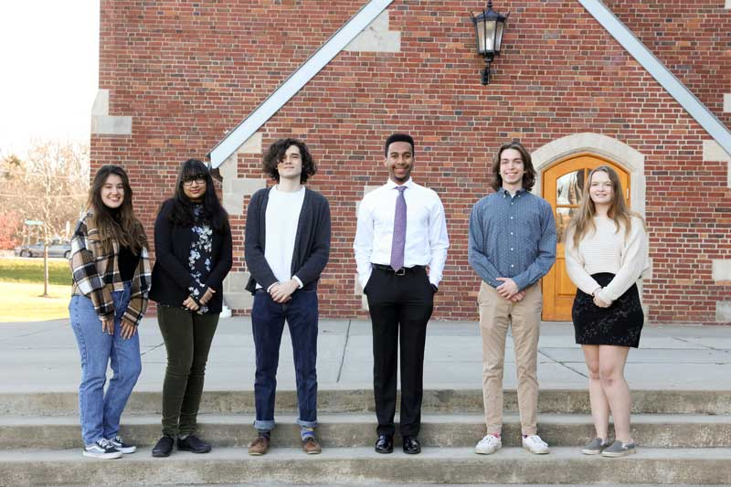 Sara Ortiz ’24, Riddhi Patel ’24, Jarrett Marrapese ’23, Gaetan Jean Louis ’25, Trystan Melas ’23, Isabelle Covert ’23