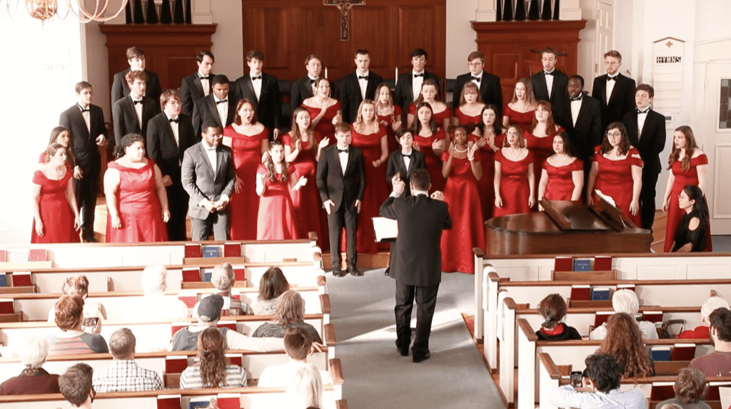 Geneseo Chamber Singers performing