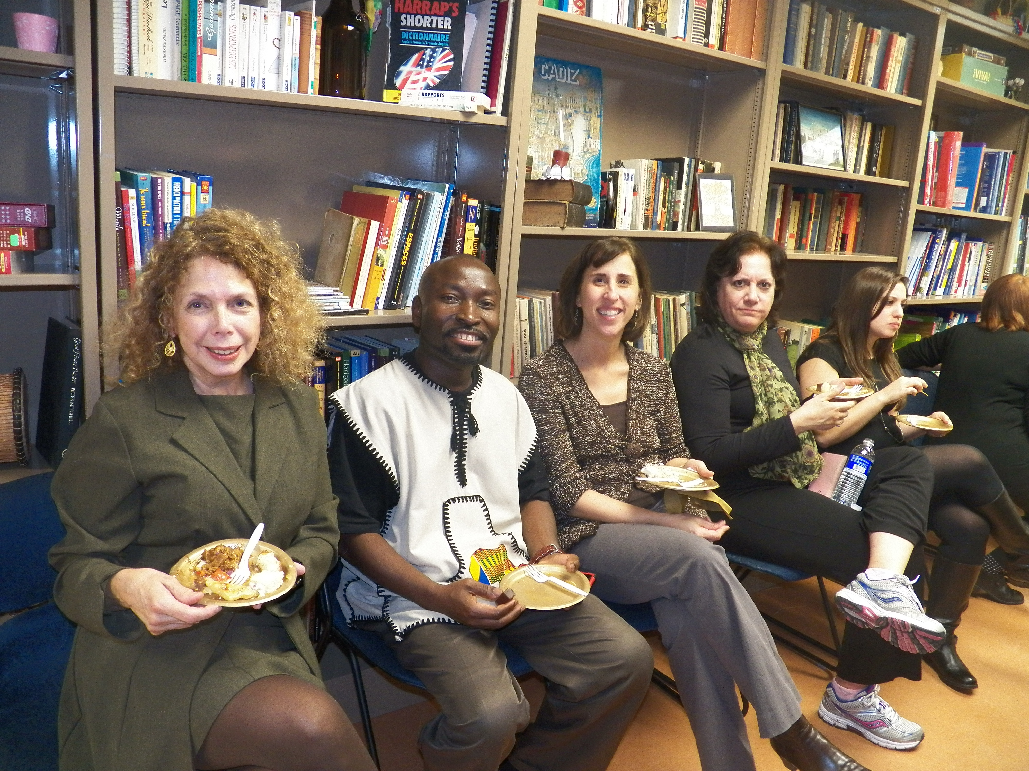 Photo of Dr. Adabra and four colleagues seated