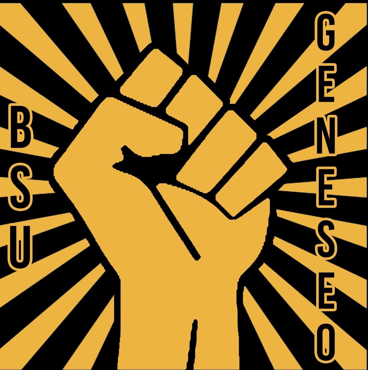 0_2 Yellow and black BSU logo with raised fist