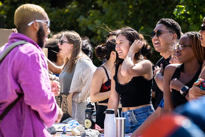 student expo attendees
