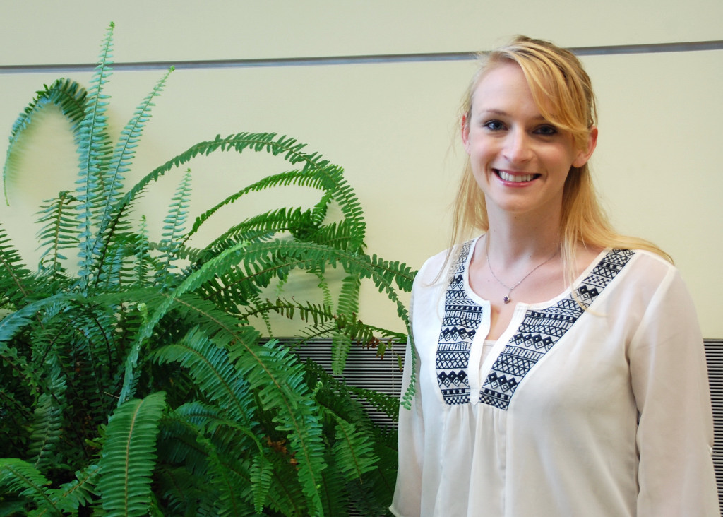 A student smiling A student smiling