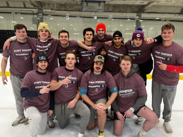 Men’s Broomball Champions- Bobcats