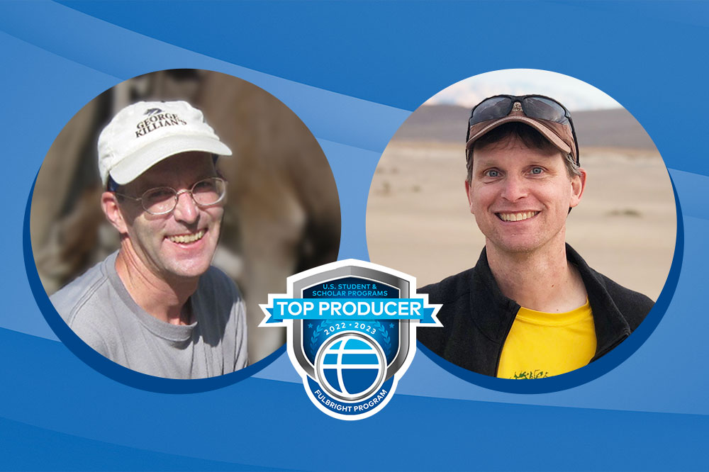 D. Jeffrey Over and Scott Giorgis, Fulbright Scholar recipients