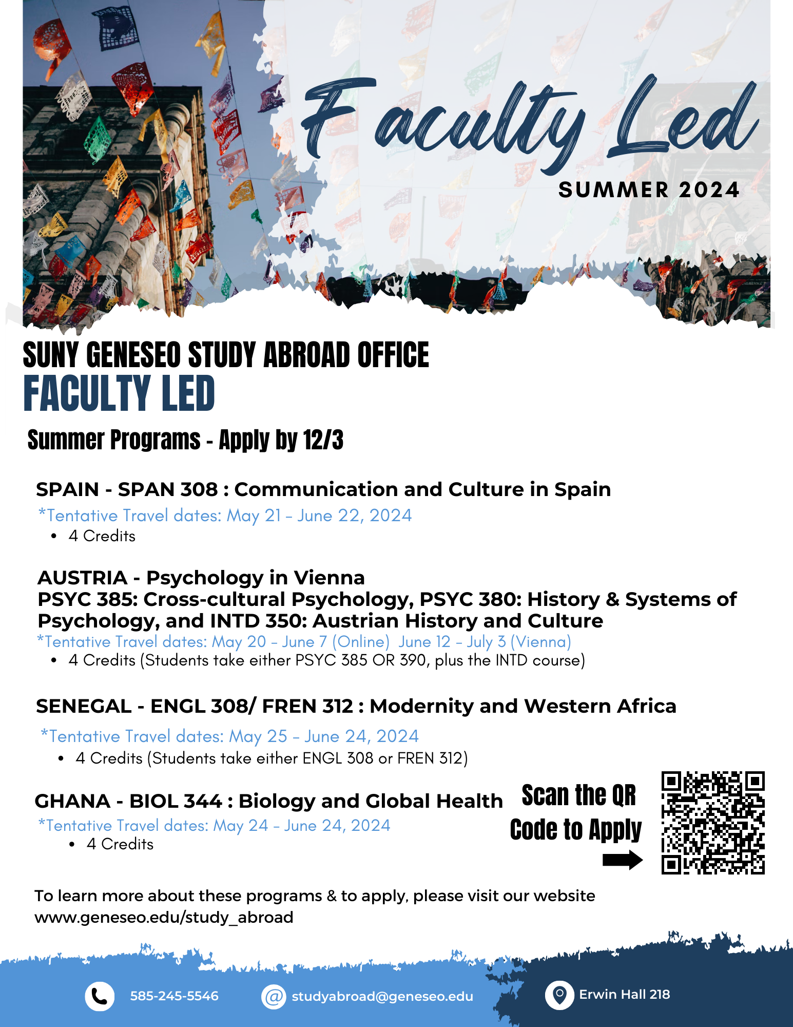 Summer ‘24 Faculty-led Programs Info Session