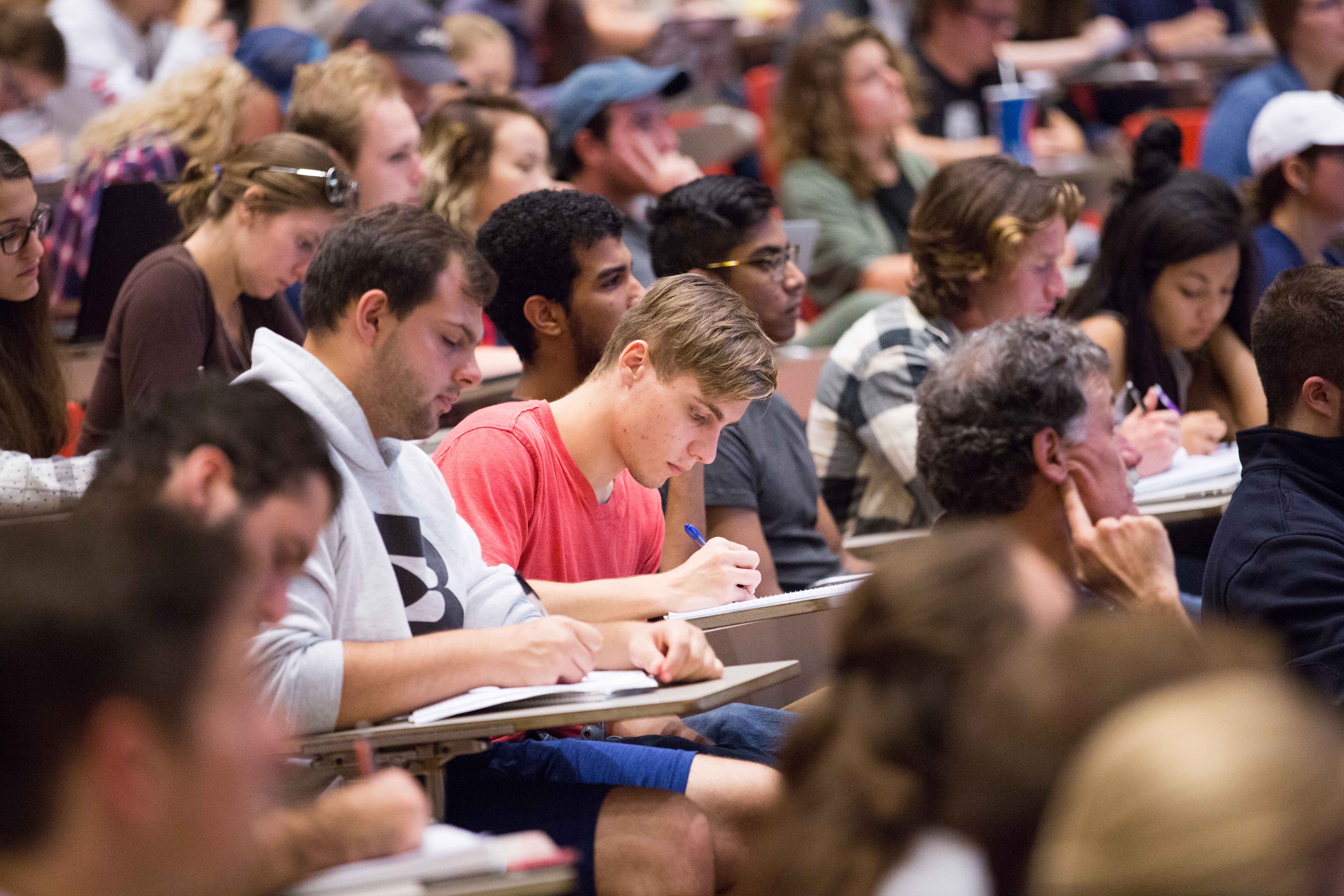 students in lecture hall