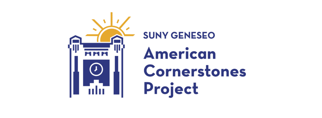 Logo of the SUNY Geneseo American Cornerstones Project