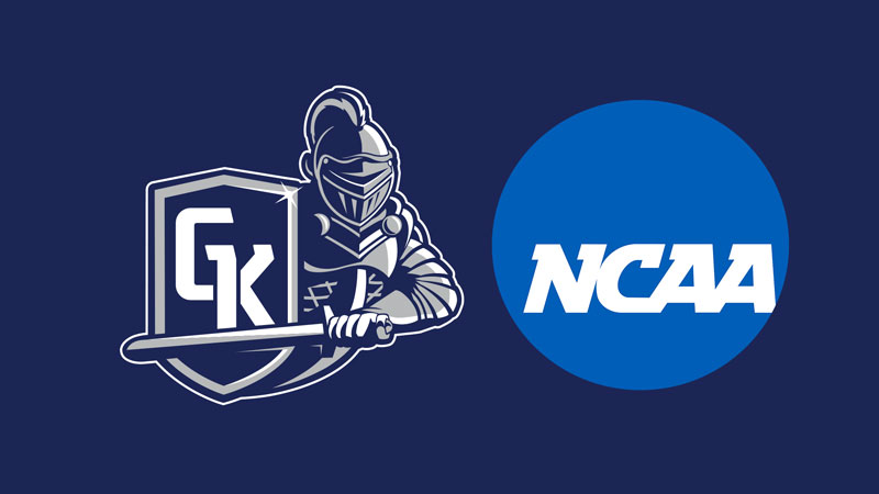 Geneseo Knights and NCAA logos