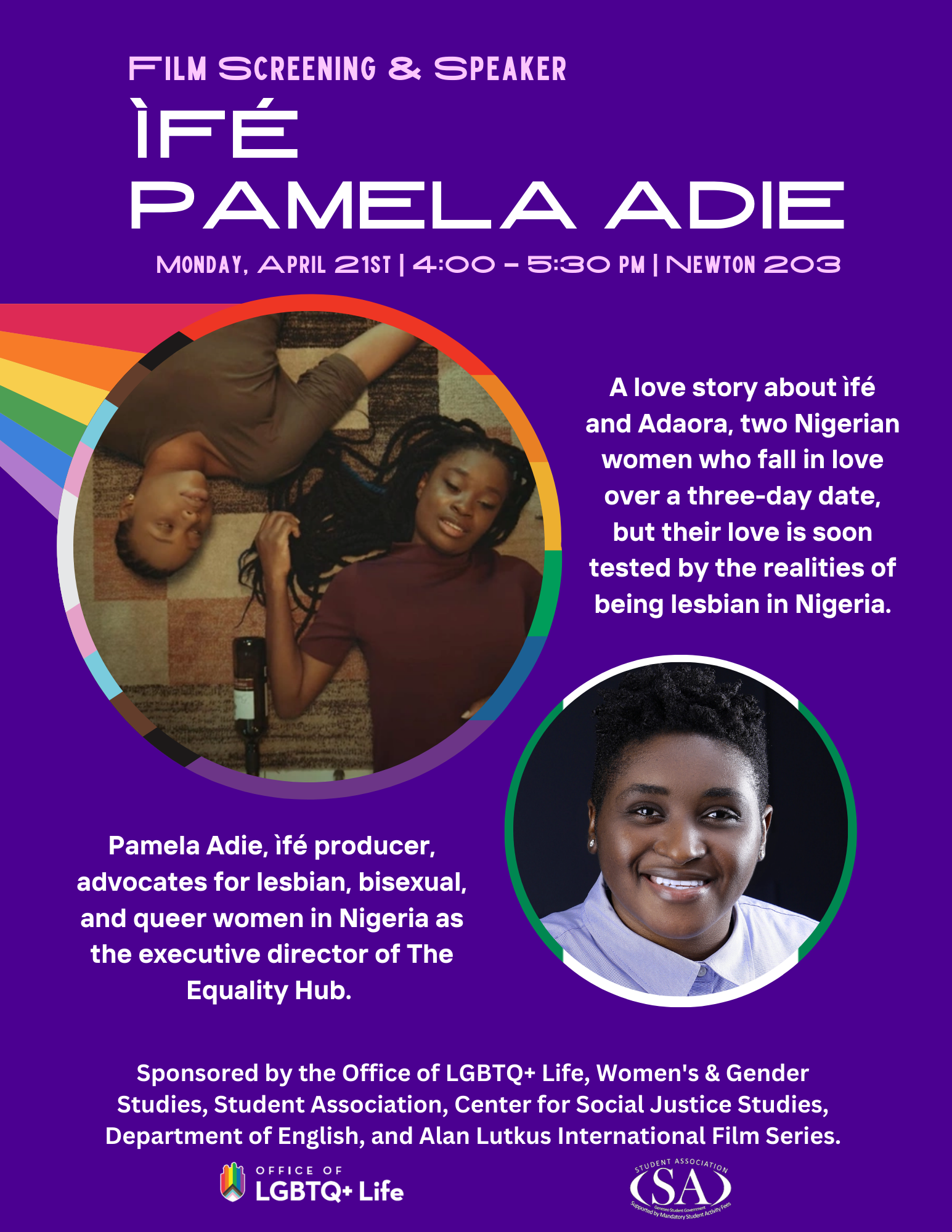 Film Screening & Speaker: Ìfé Pamela Adie