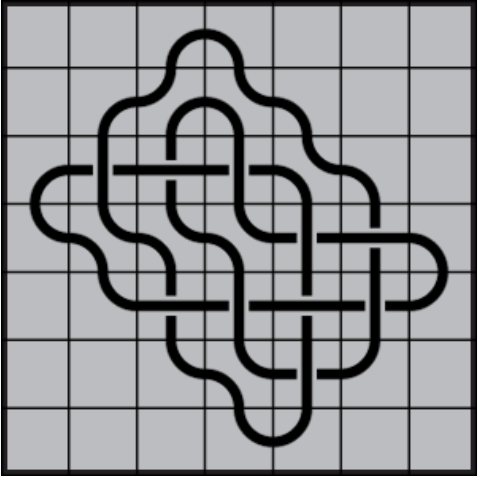 Curved lines on grey background