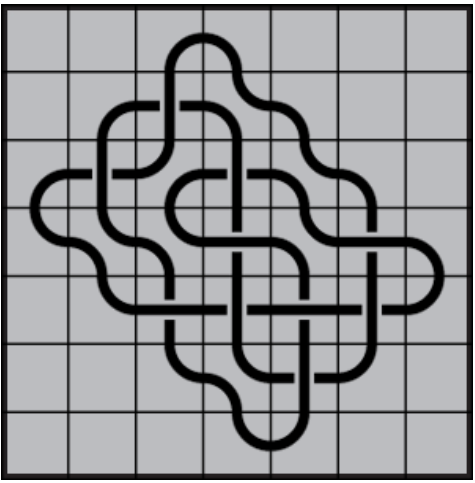 Curved lines on grey background