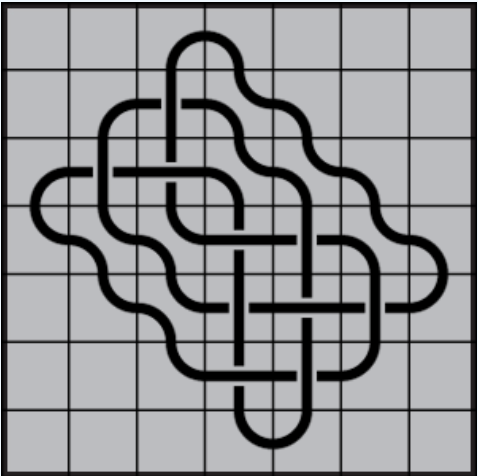 Curved lines on grey background