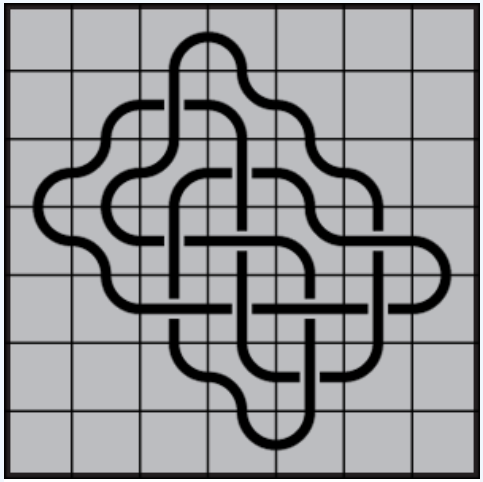 Curved lines on grey background